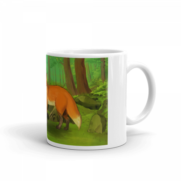 Fox And Kitty In The Forest Gift Mug - Image 2
