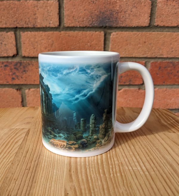 Atlantis Printed Gift Mug, Ocean Print, Birthday Gift, Coffee Mug - Image 2