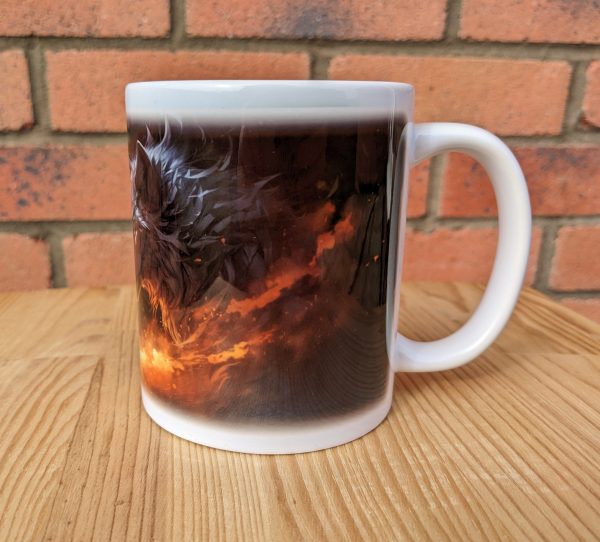 Fantasy Wolves Printed Gift Mug, Animal Print, Birthday Gift, Coffee Mug - Image 2