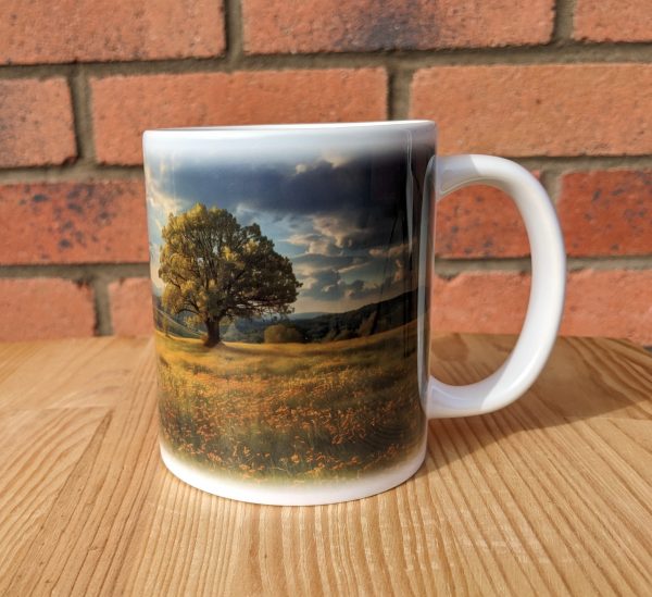 Meadow Printed Gift Mug, Nature Print, Birthday Gift, Coffee Mug