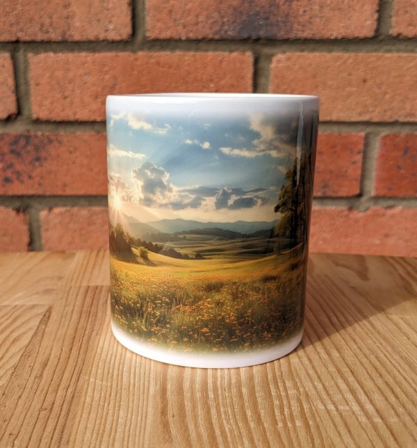 Meadow Printed Gift Mug, Nature Print, Birthday Gift, Coffee Mug - Image 2