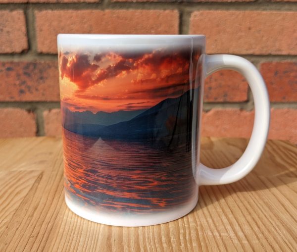 Sunset Printed Gift Mug, Nature Print, Birthday Gift, Coffee Mug - Image 2
