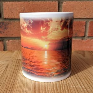 Sunset Printed Gift Mug, Nature Print, Birthday Gift, Coffee Mug